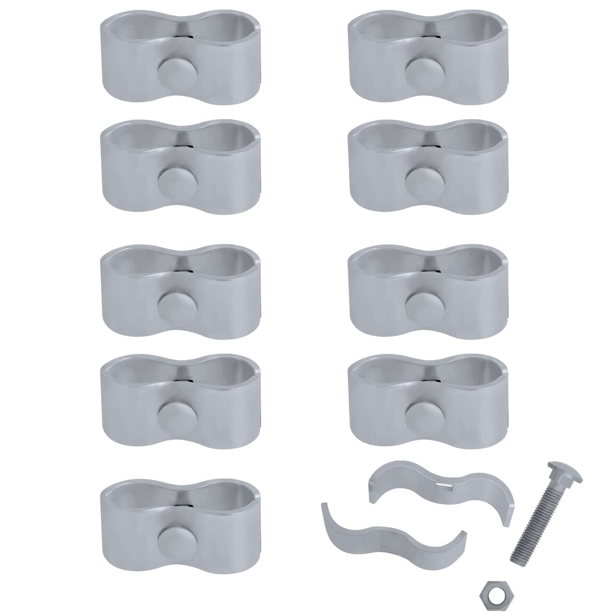 Hoqqf dog kennel clamp for 1-3/8 inch pipe keeps panels secure.