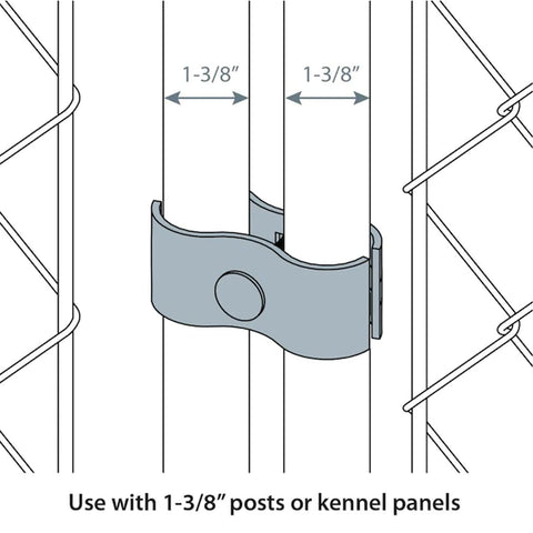 Hoqqf clamp with bolts and nuts enables quick, reliable panel connections.