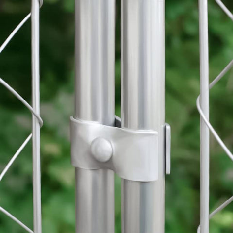 Hoqqf galvanized fence clamp resists rust for outdoor kennels.