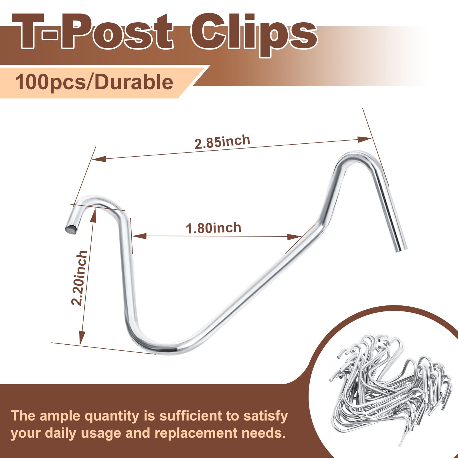 Hoqqf galvanized fence clips demonstrate durability for outdoor environments