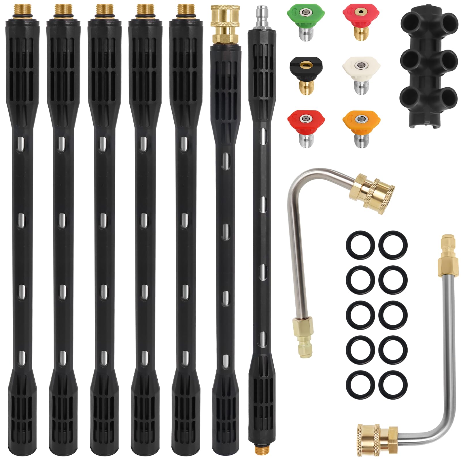 Hoqqf upgraded extension wand extends reach for hard-to-reach cleaning tasks.
