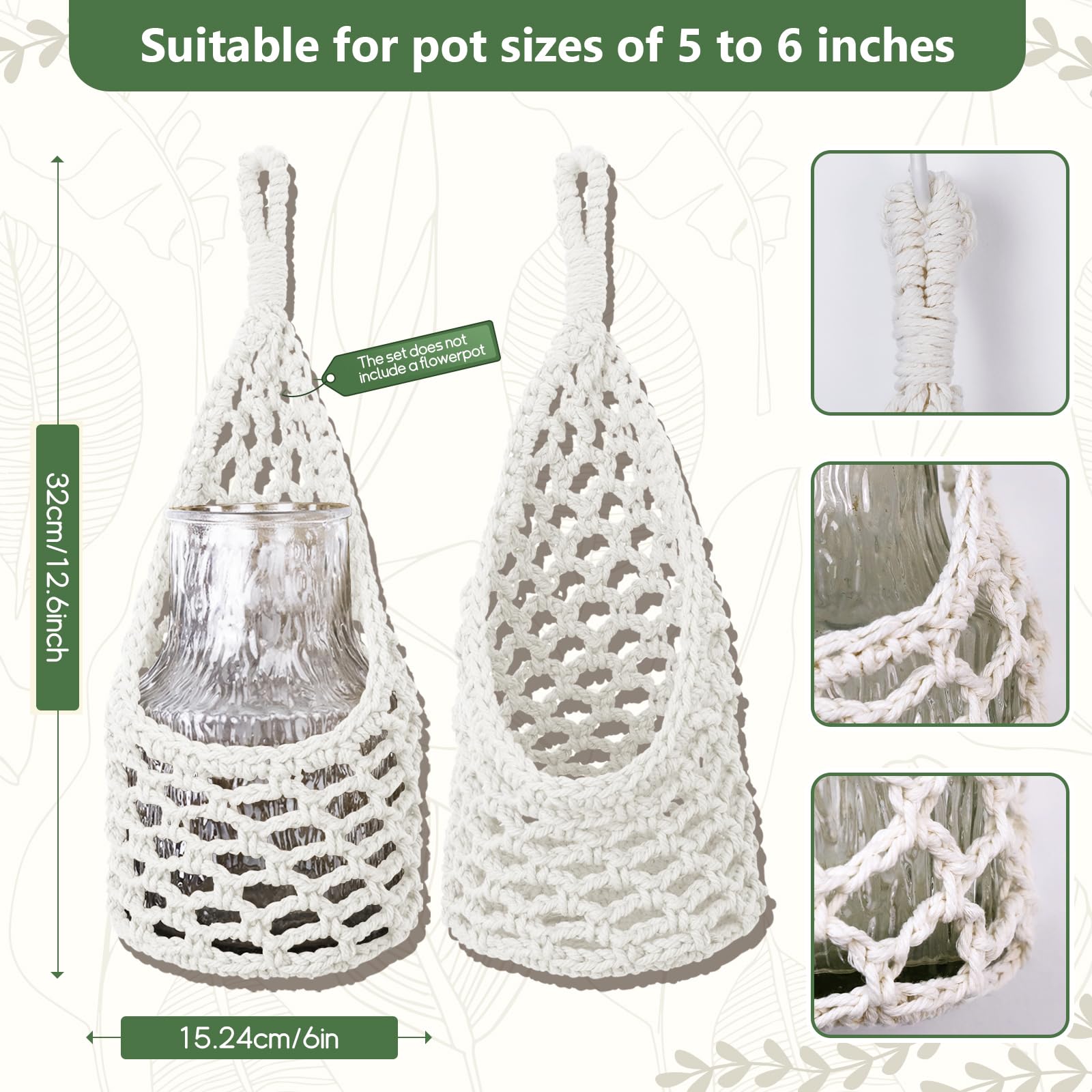 HOREAKHJ boho basket design adds relaxed style to planters.