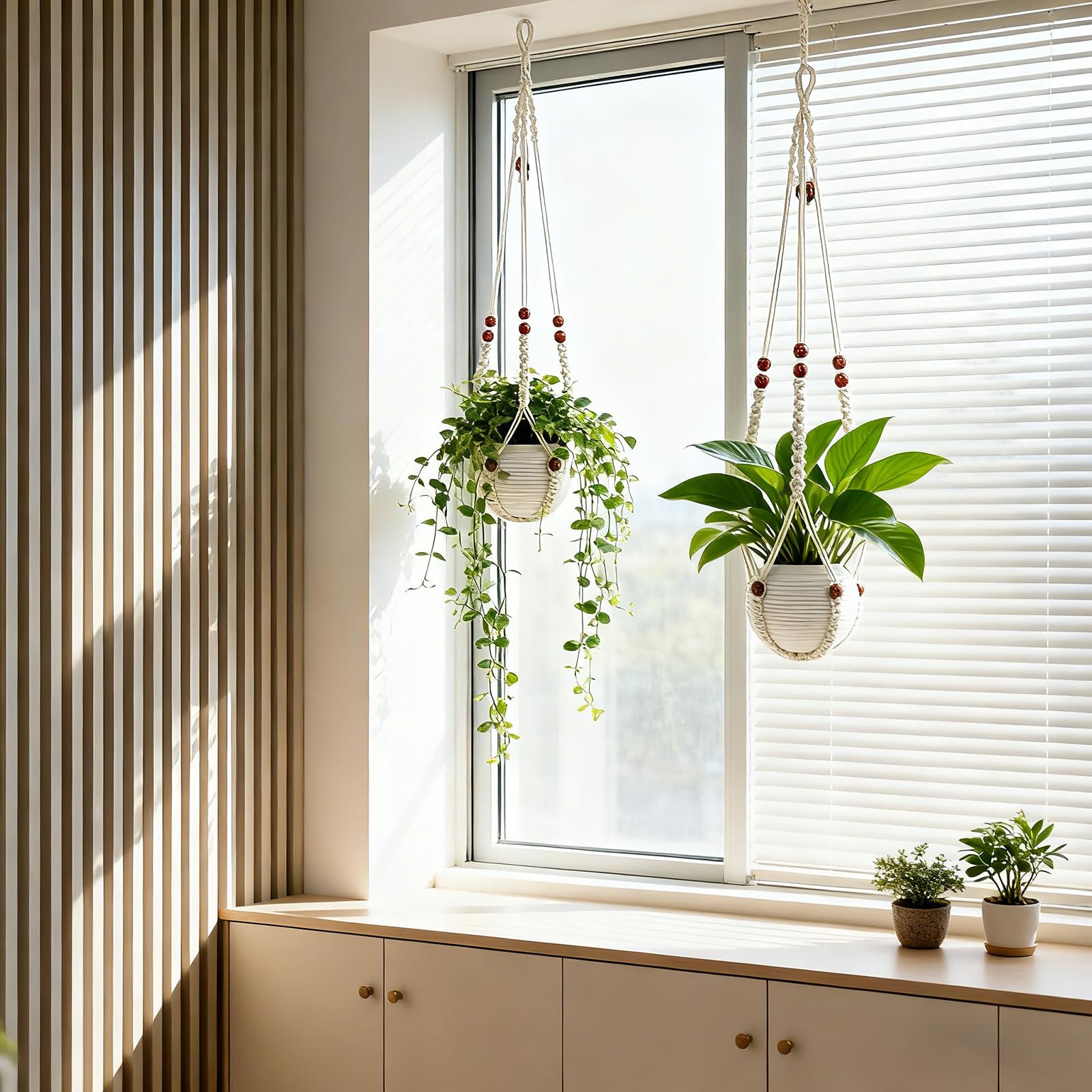 HOREAKHJ large pot hanger fits up to 15-inch diameter pots