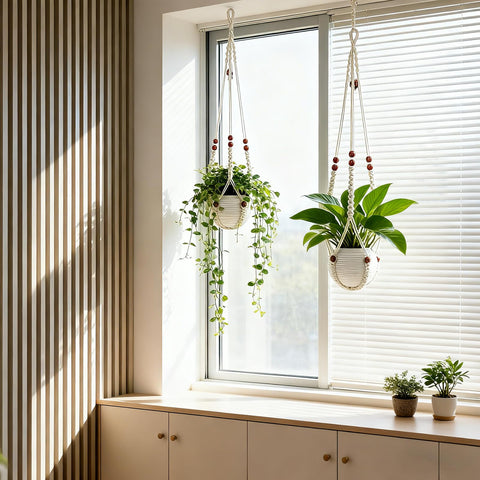 HOREAKHJ large pot hanger fits up to 15-inch diameter pots