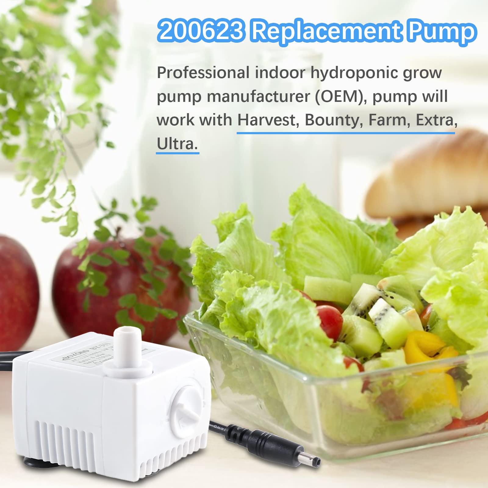 HORTHERO 200623 ultra-quiet operation ensures discreet hydroponics during night cycles