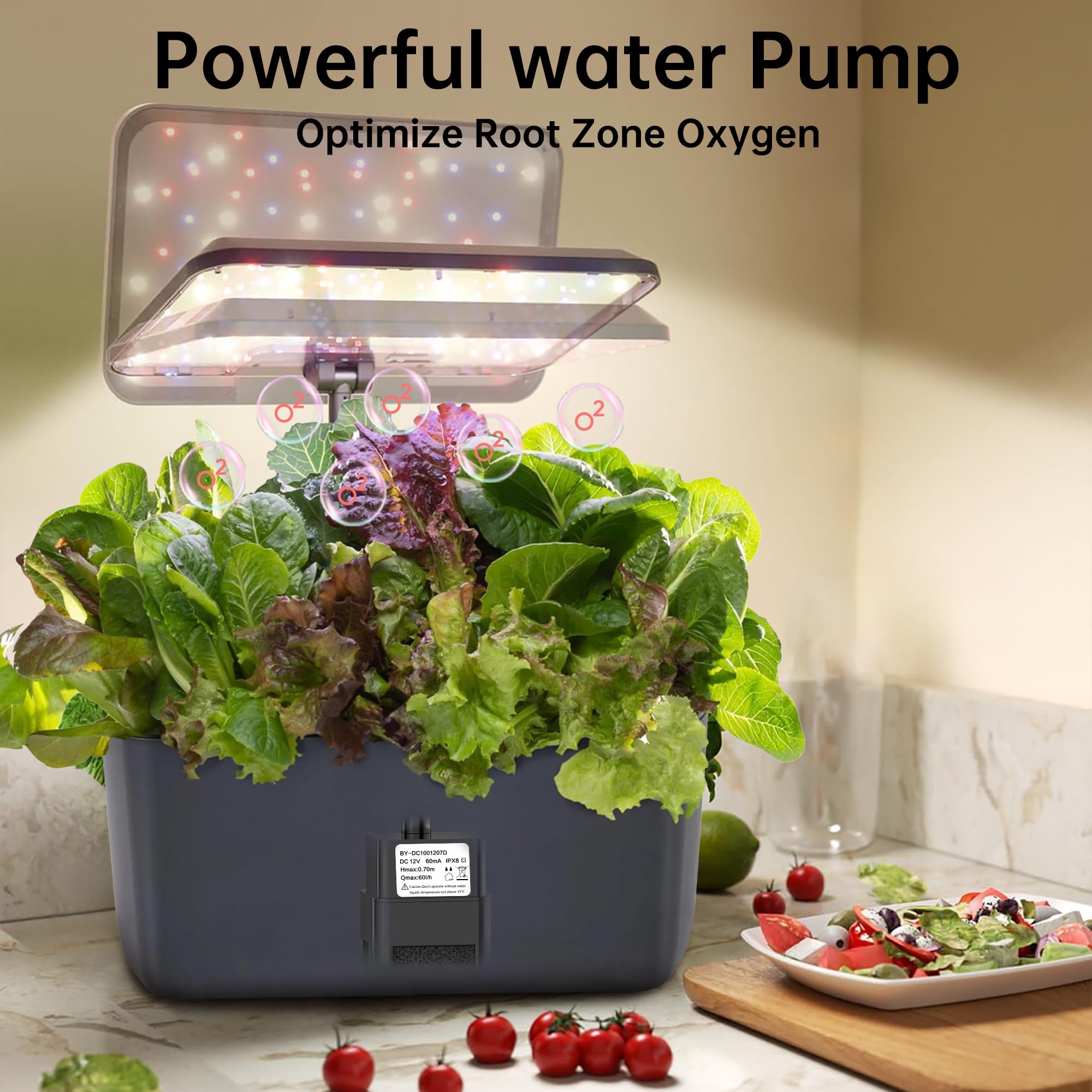 HORTHERO Harvest 2.0 pump with five replacement filter sponges included