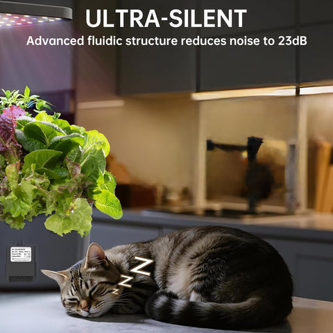 HORTHERO Harvest 2.0 kit showing AeroGarden compatibility and plug-and-play setup