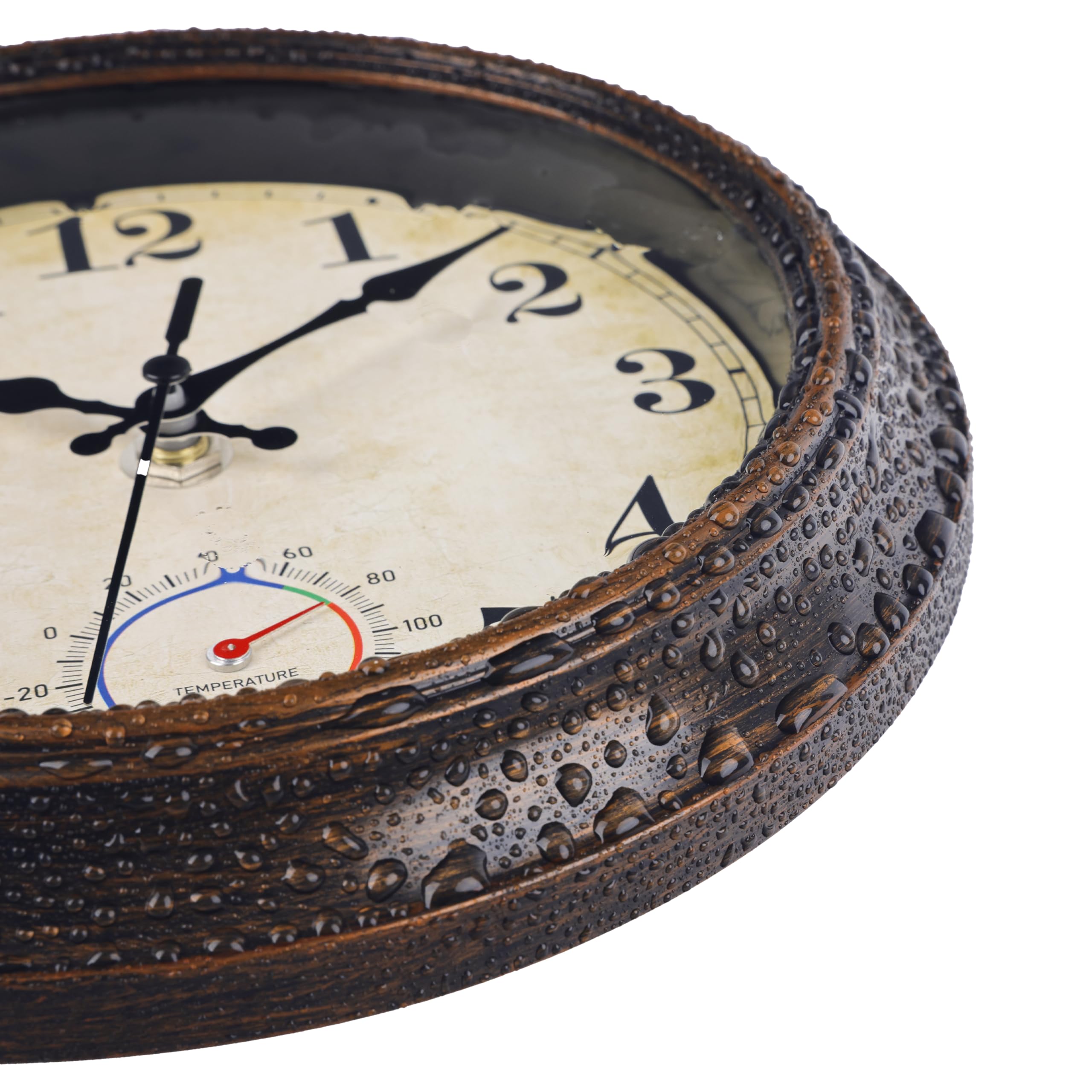 Horizent outdoor clock bronze battery installation for quick setup.