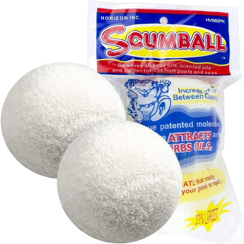Horizon Scumball front packaging shows the original USA design for easier pool maintenance.