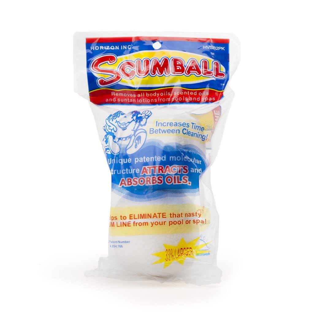 Horizon Scumball in spa setting demonstrates efficient filtration for clear spa water.