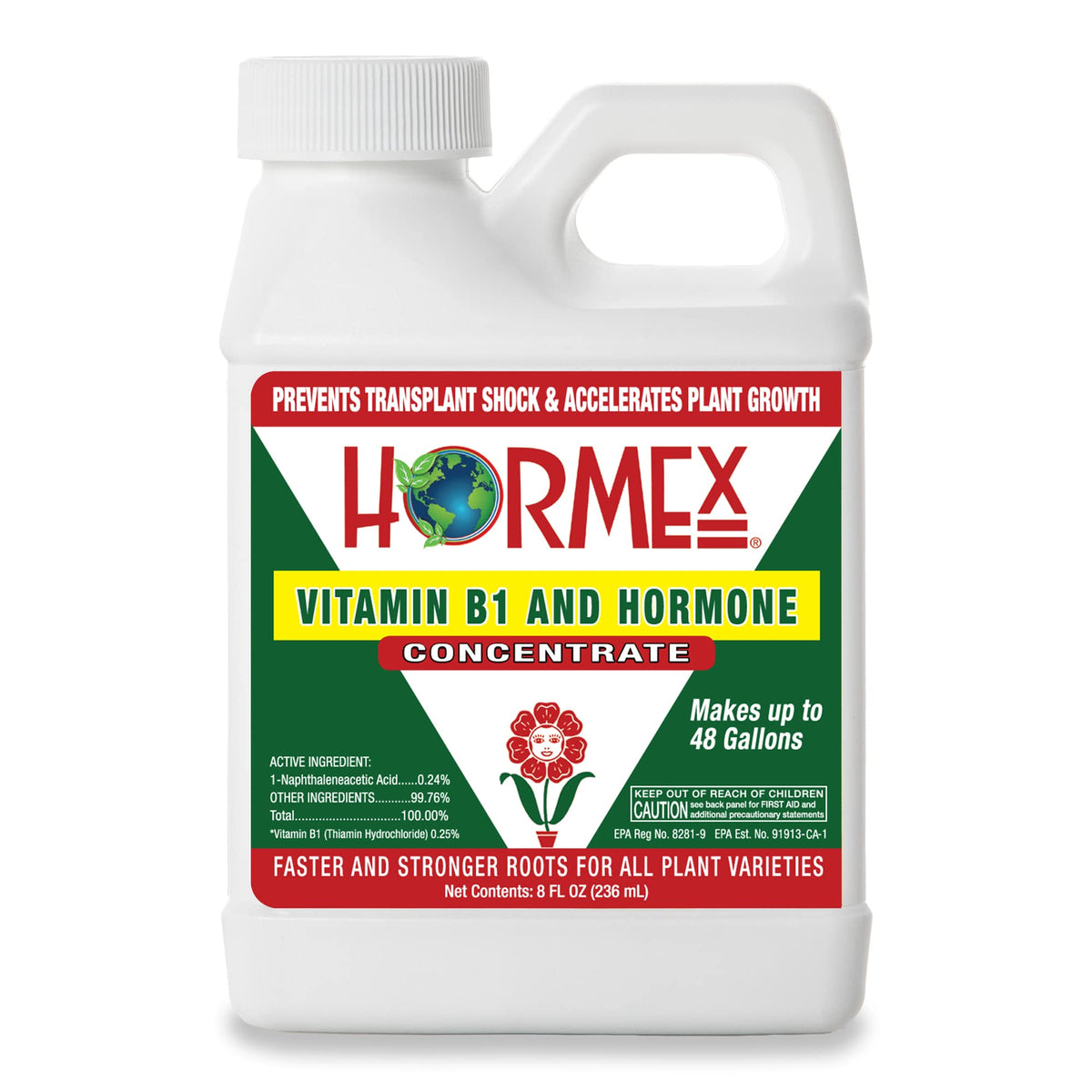 Hormex Rooting Hormone Concentrate bottle pour boosts root growth