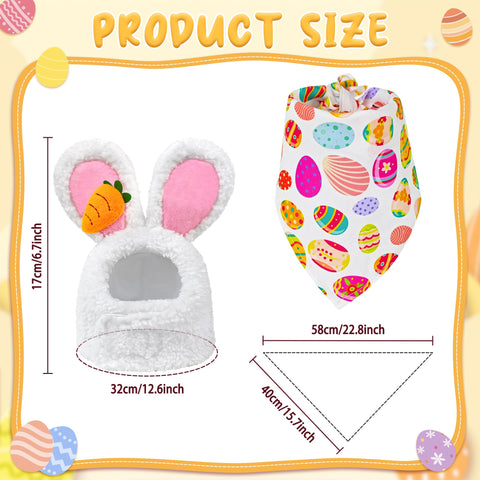 Horolam Easter eggs headband adds festive charm to yard decor