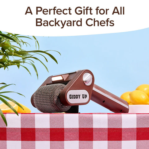 HorsePower Giddy Up bristle-free design prevents bristles from ending in food.