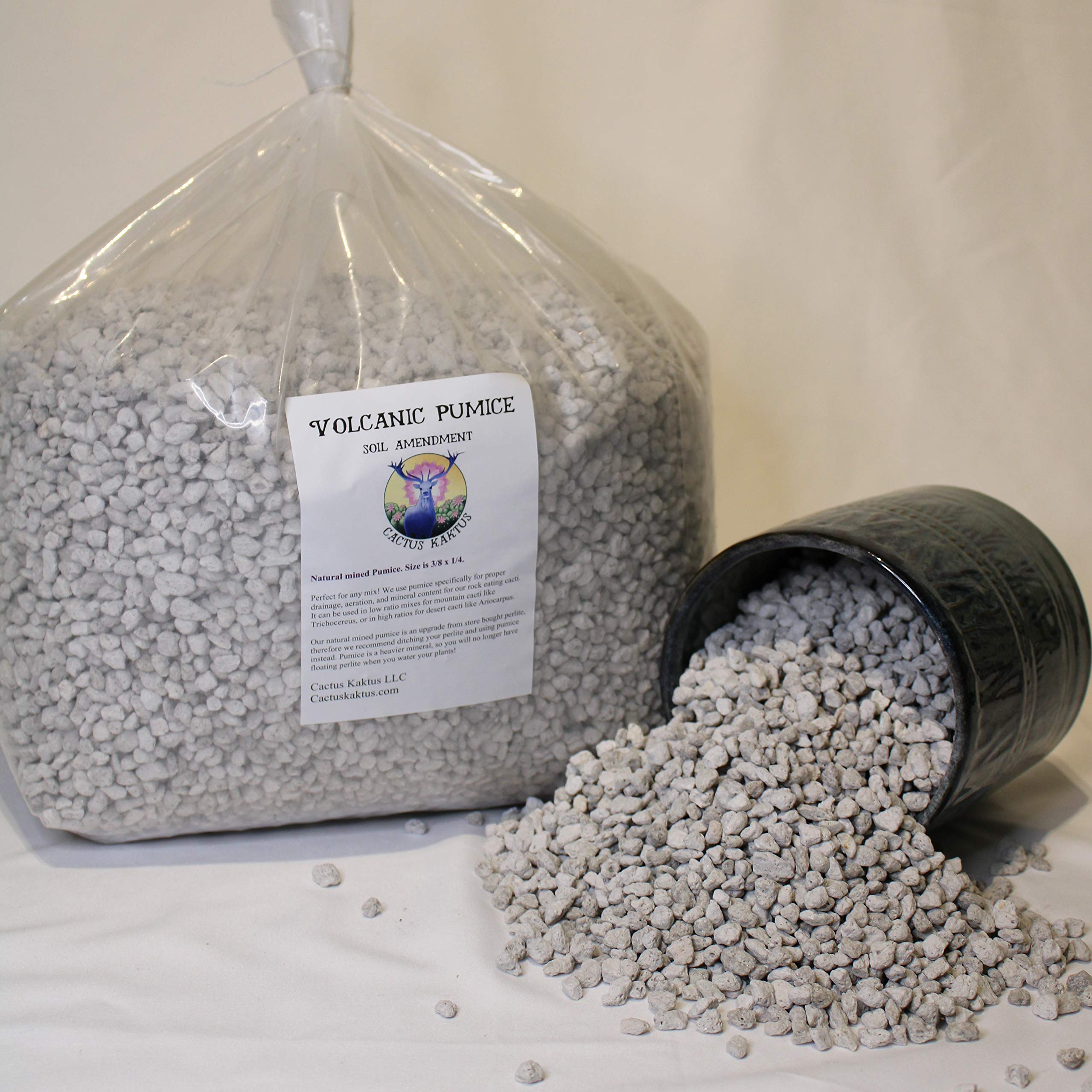 Horticultural Pumice used to improve drainage in garden beds and containers