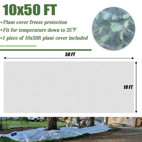 HORTIFAN frost blanket rolled, ready for garden storage.