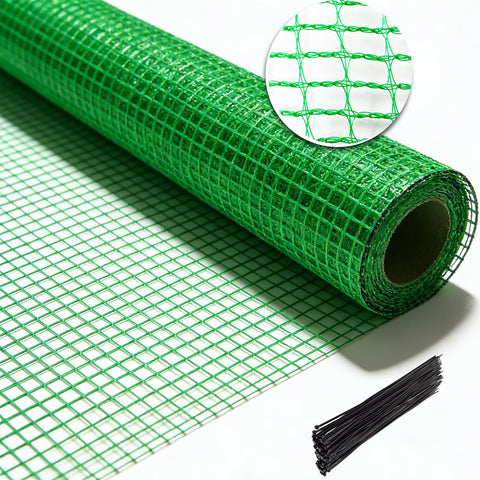HORTIFAN garden fence 4x100 setup demonstrating quick boundary creation for yards