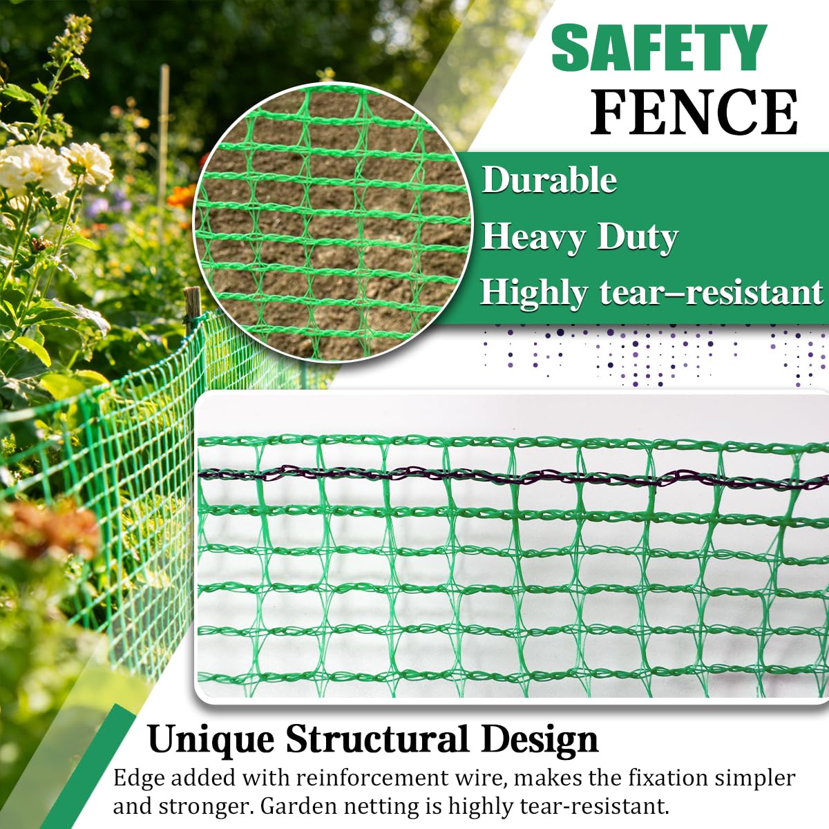 HORTIFAN edge reinforcement enhances edge durability for easier, stronger fencing