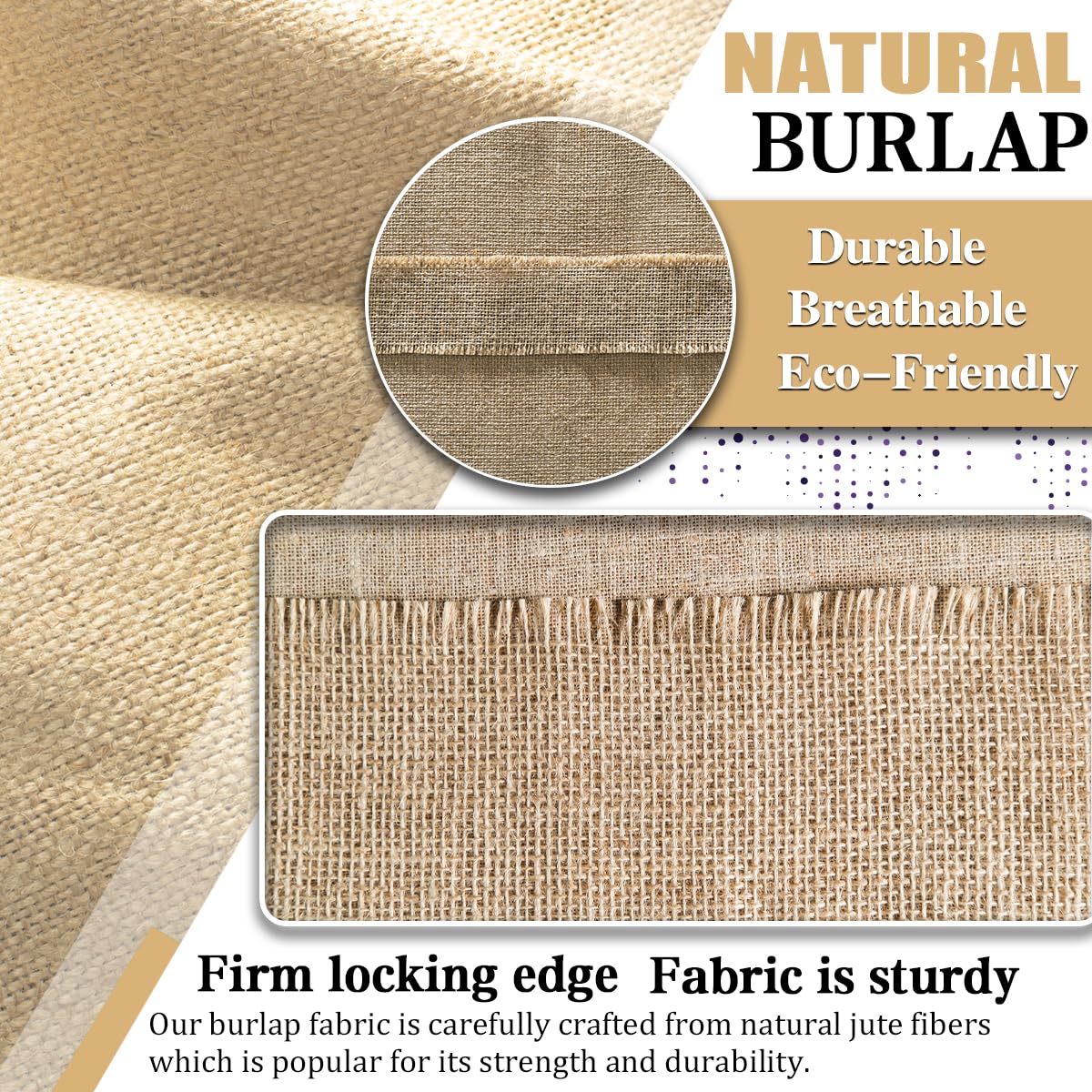 HORTIFAN burlap wrap protects winter plants with insulation and moisture resistance.