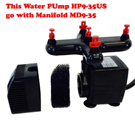 HORTIPOTS DIY aeroponic cloner setup demonstrates easy integration with MD9-35 manifold.