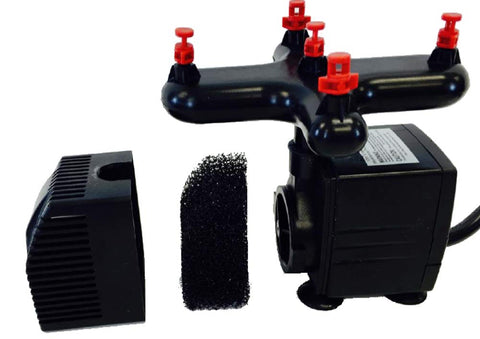 HORTIPOTS md9-35 spray manifold shows precise mist delivery for efficient cloning.