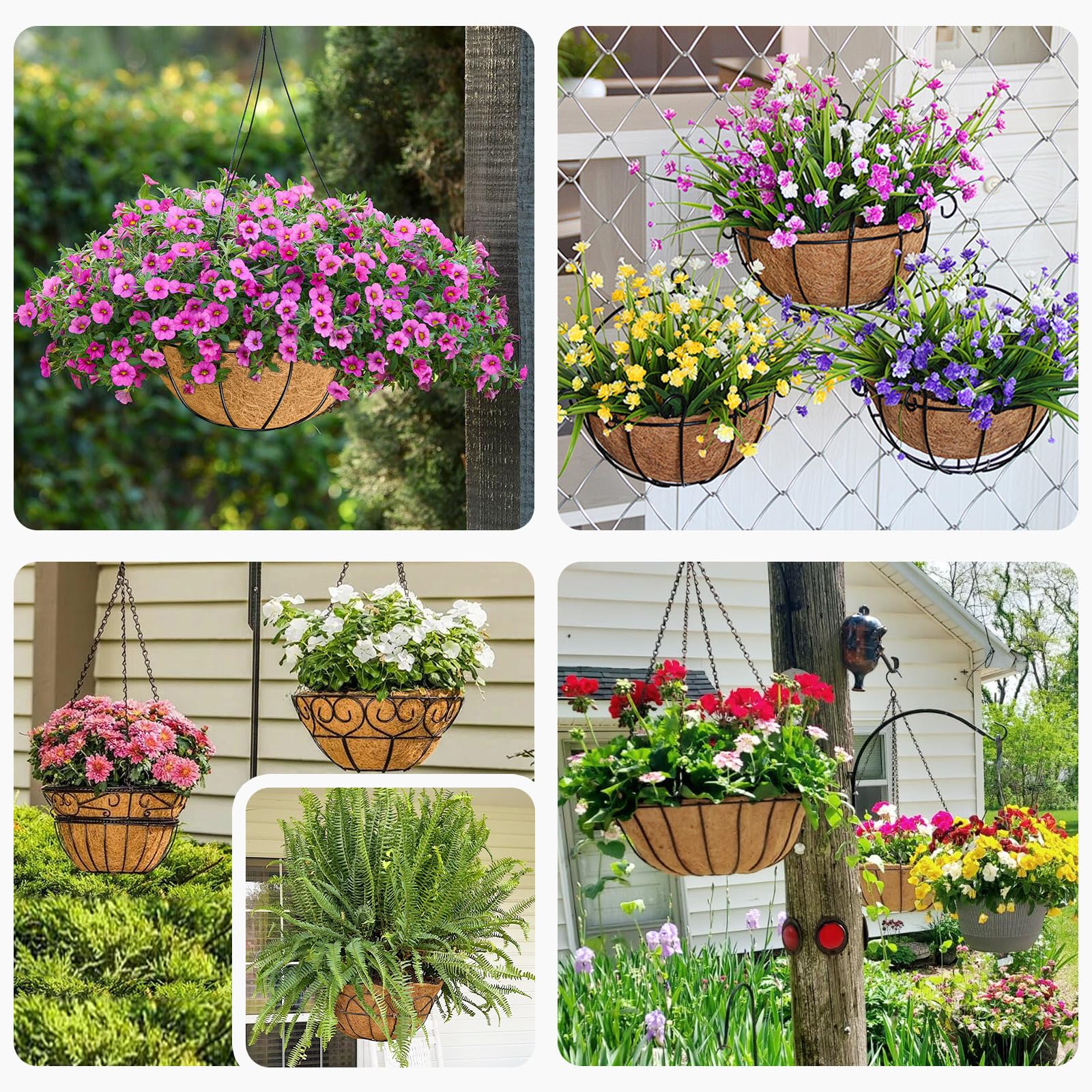 Hoscabss garden-display coconut-fiber liner; suited for outdoor planters