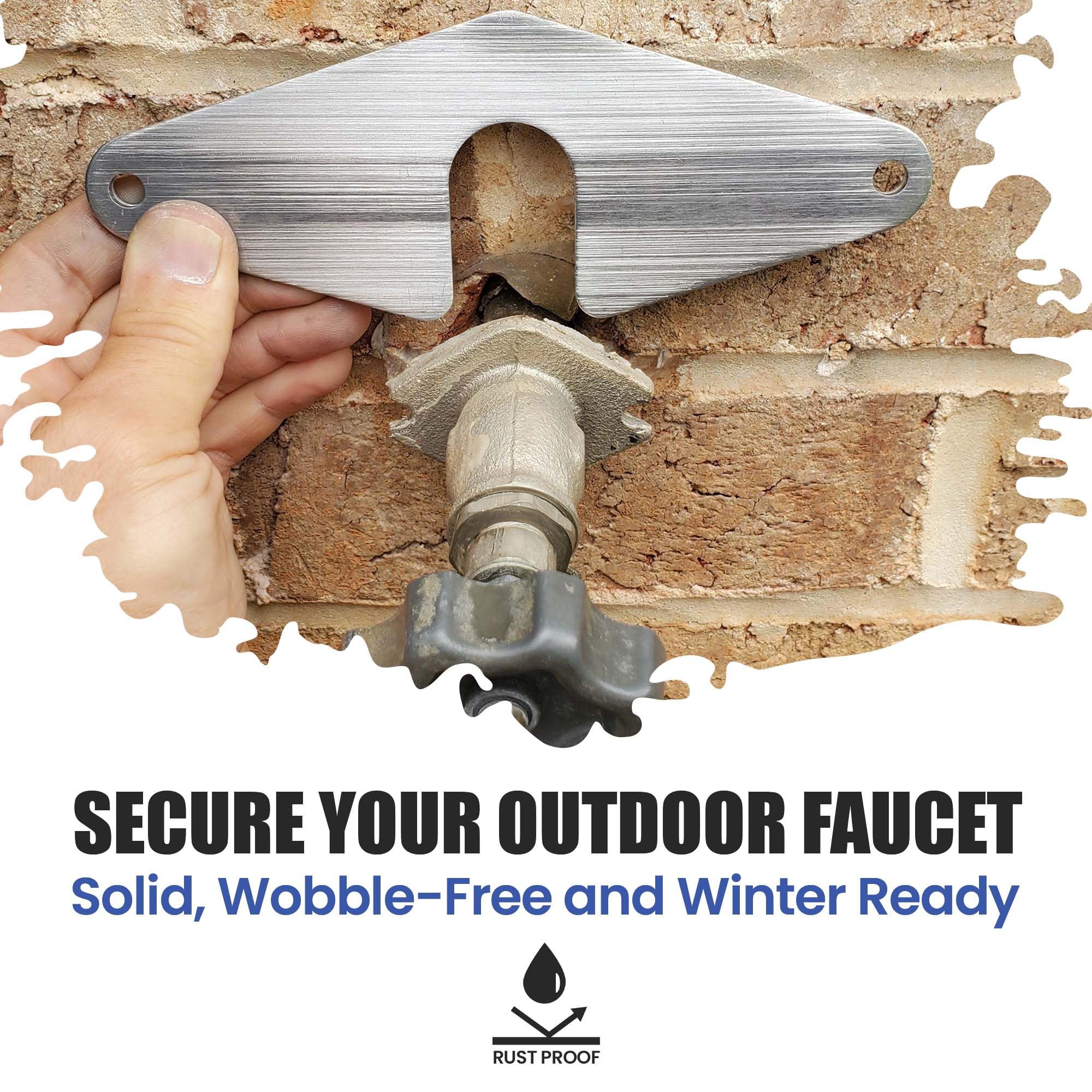 Made in the USA with durable aluminum for long-lasting faucet support.