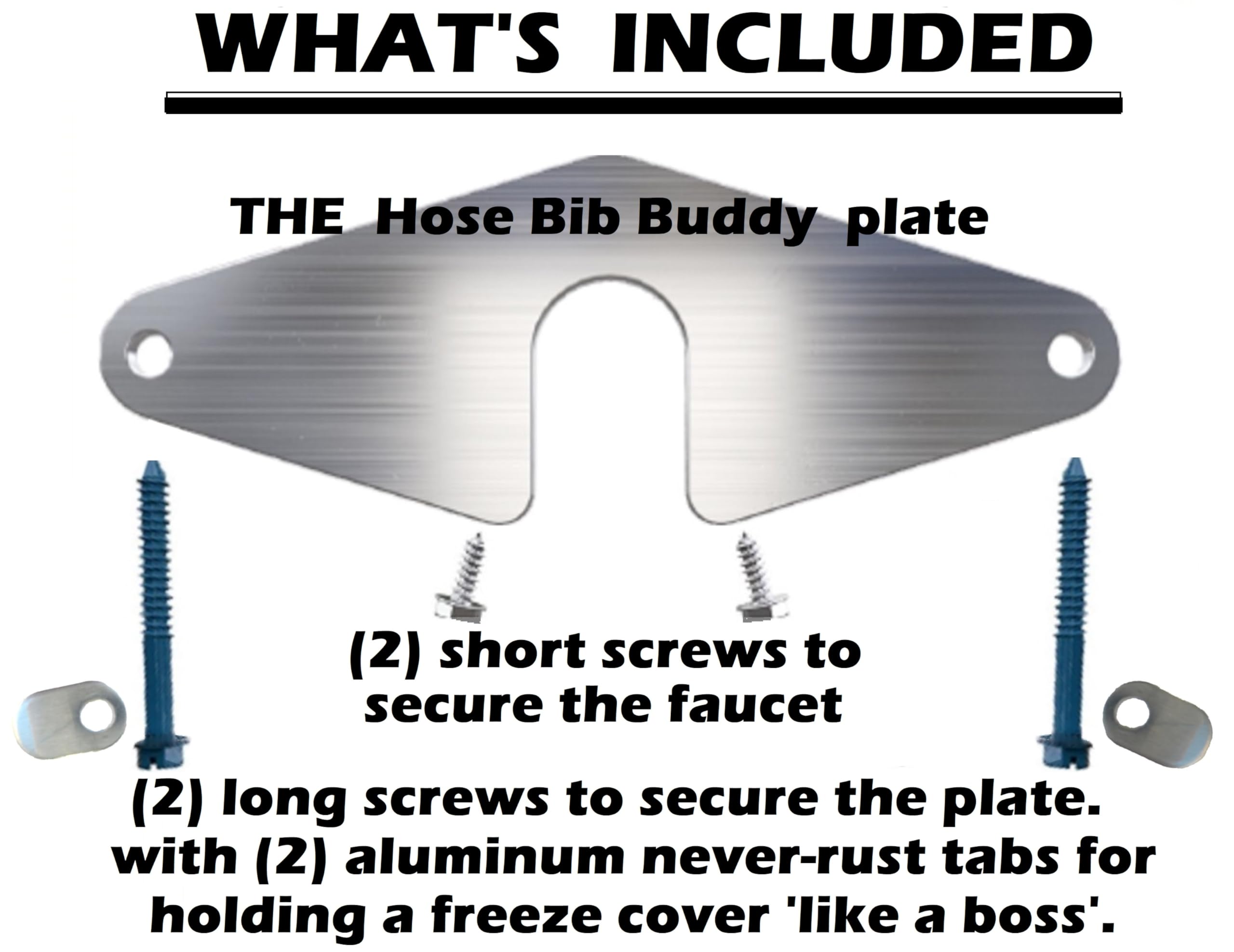 Hose Bib Buddy repair kit provides rust-proof aluminum durability for outdoor faucets.