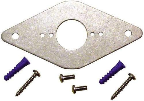 The Original Hose Bibb Mounting Plate secures installation and ensures proper pitch for frost-proof hydrants.