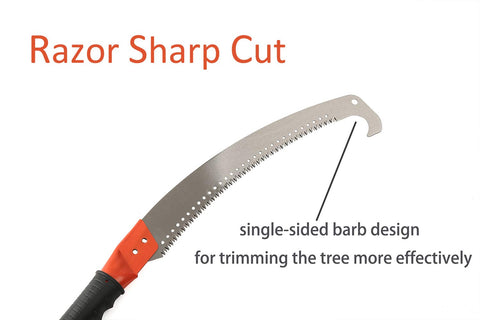 HOSKO pole saw bi directional blade for clean cuts on branches