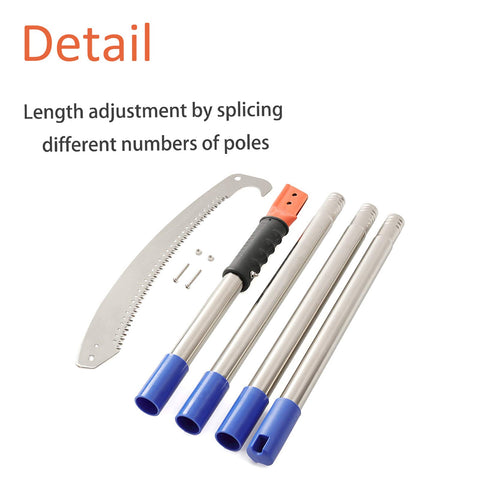 HOSKO pole saw rust resistant stainless steel poles for durability