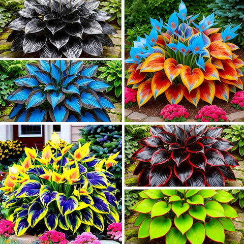Hosta 315+ mixed color seeds pack for planting in shade garden and color variety