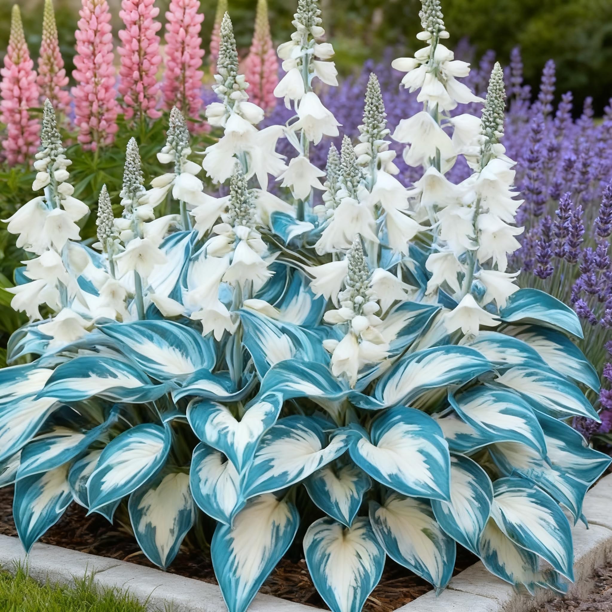 Hosta seeds produce summer blooms with fragrant spikes that attract pollinators