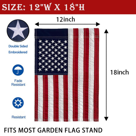 Hostey waterproof and fade-resistant US flag for year-round use