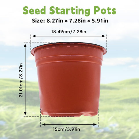 HOSTIC 100-pack multipurpose pots ready for seed starting and transplantation.