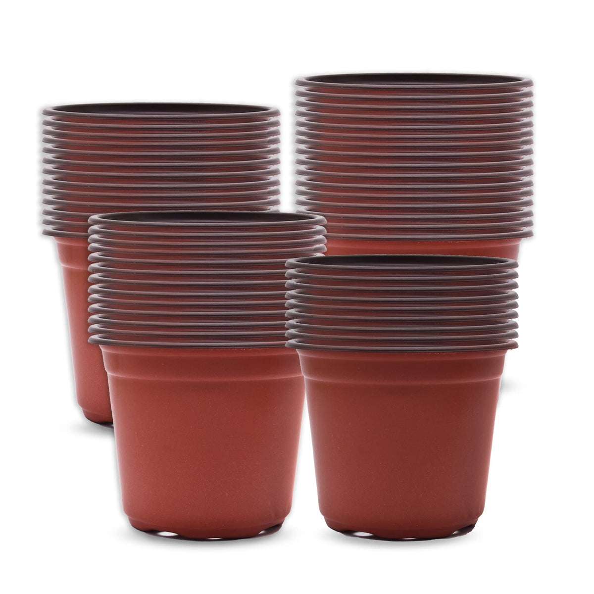 HOSTIC 8-inch nursery pot side view showing durable seedling support for easy transplanting.