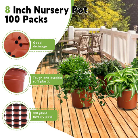 HOSTIC seedling pot bottom drainage holes enhance airflow and moisture management.