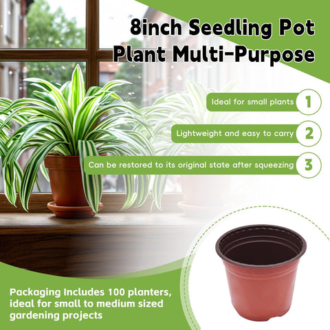 HOSTIC compact stackable seedling pots for organized projects.