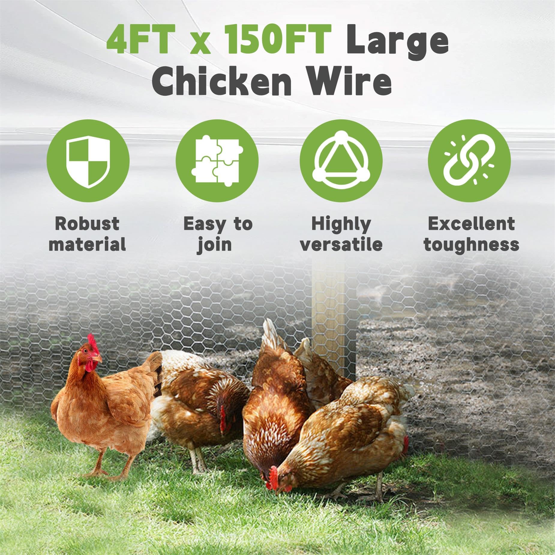 HOSTIC galvanized poultry netting shows rust-resistant outdoor durability