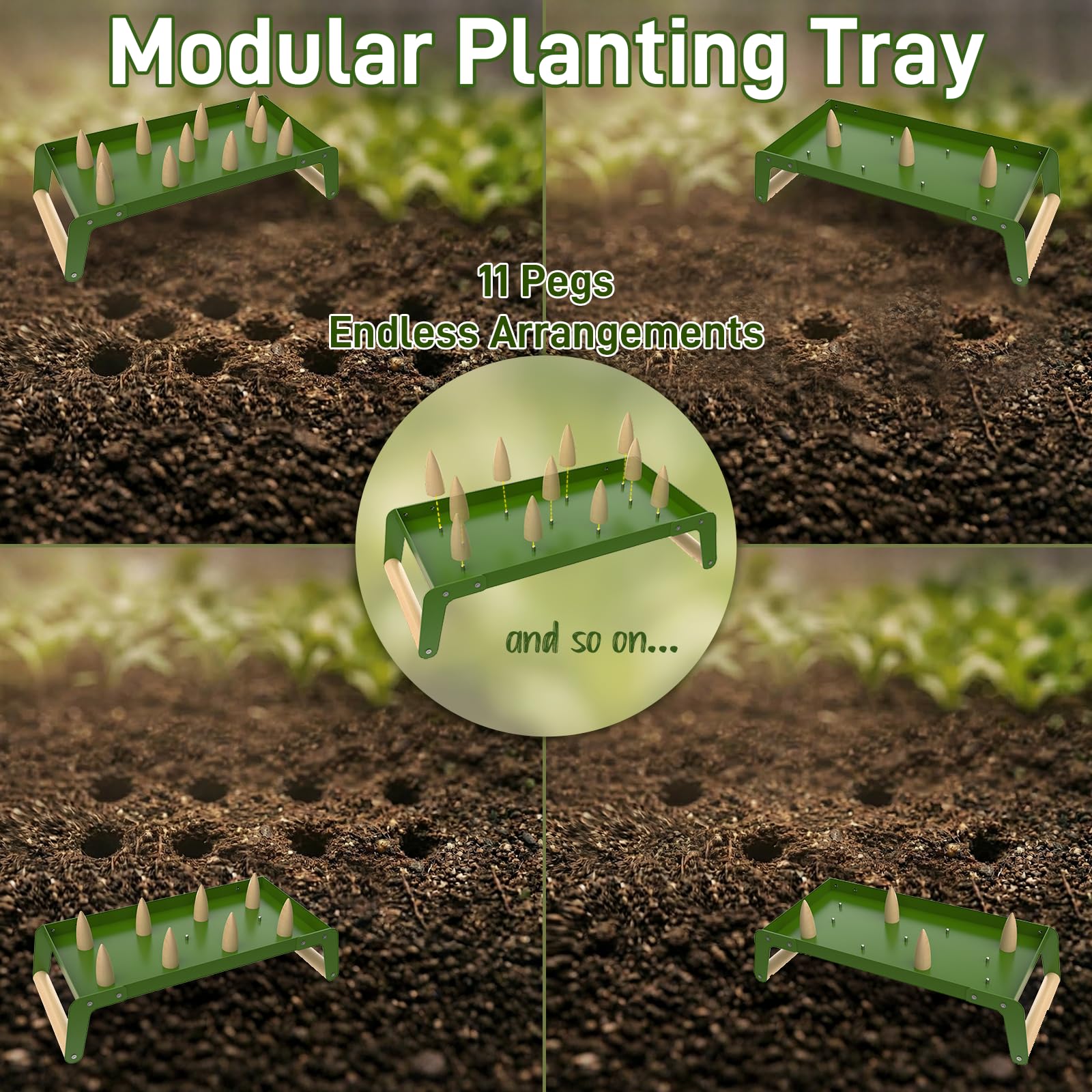 HOSUKU Seed Spacer Tool steel construction highlights durability for long gardening sessions.