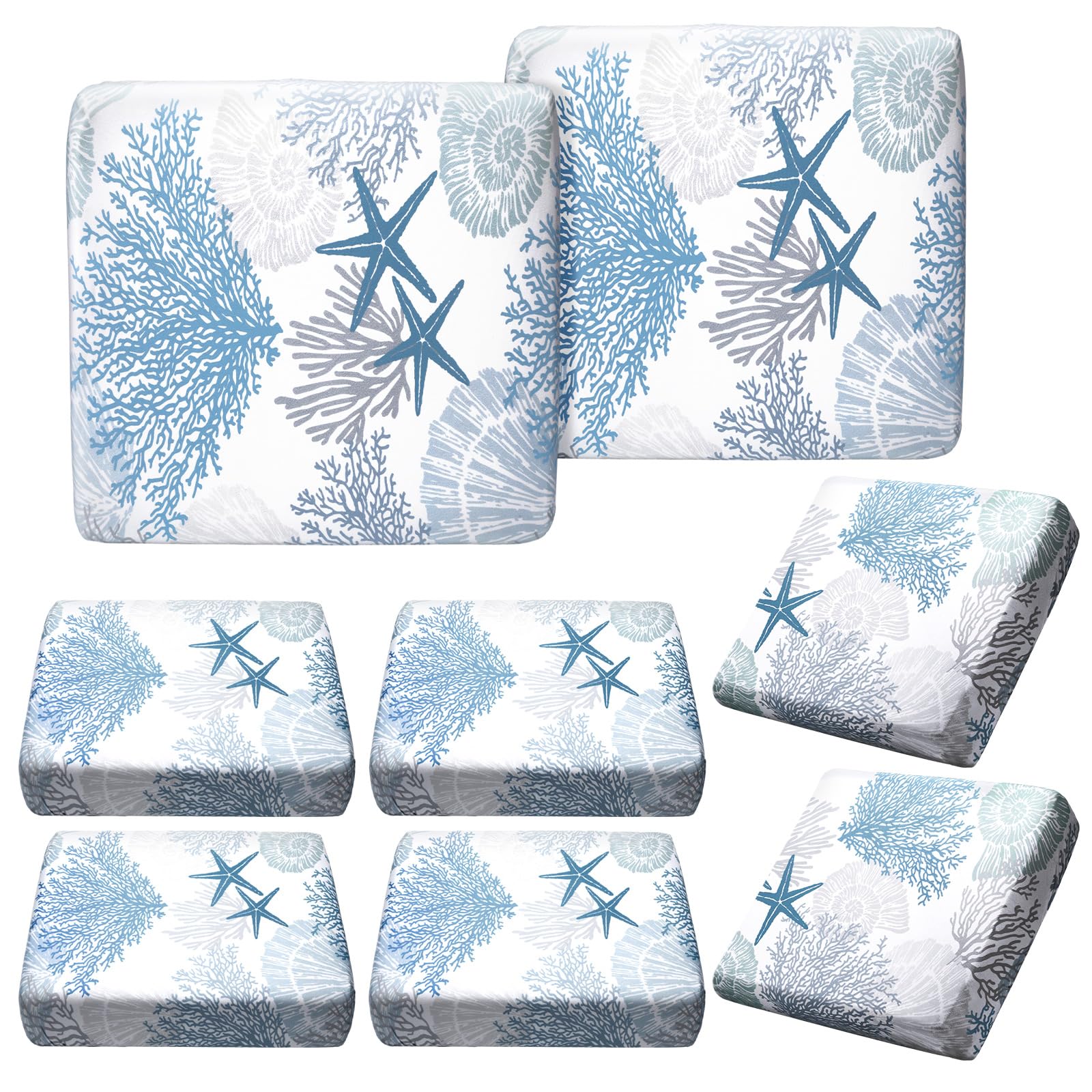 Hosuly starfish-pattern cushion cover adds coastal style and quick sofa refresh.