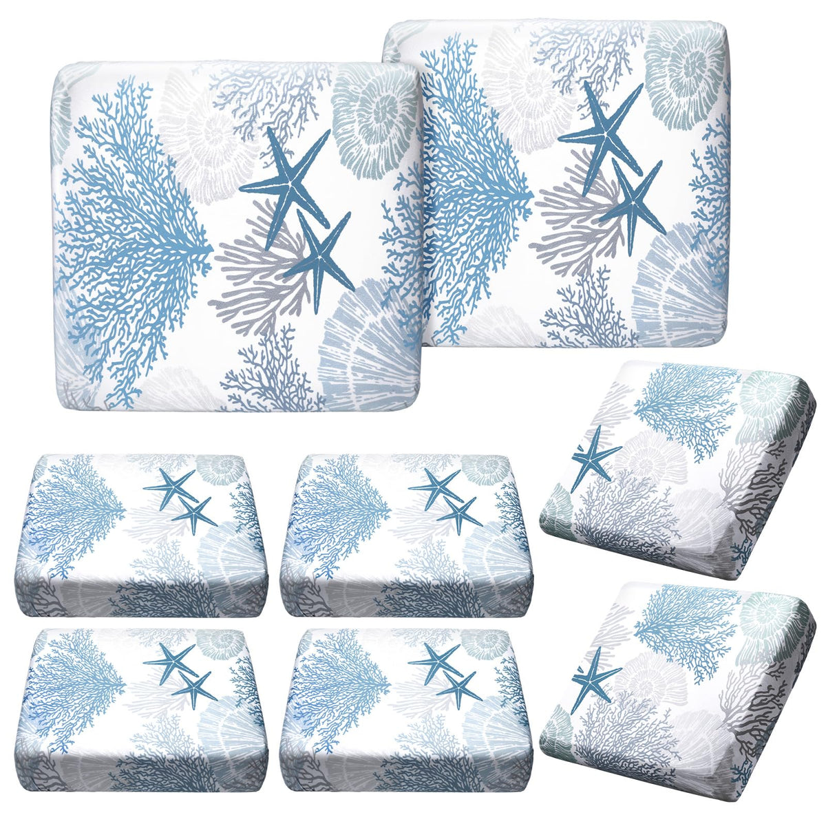 Hosuly starfish-pattern cushion cover adds coastal style and quick sofa refresh.