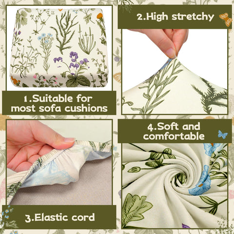 Hosuly easy slip on cushion cover stays in place on cushions