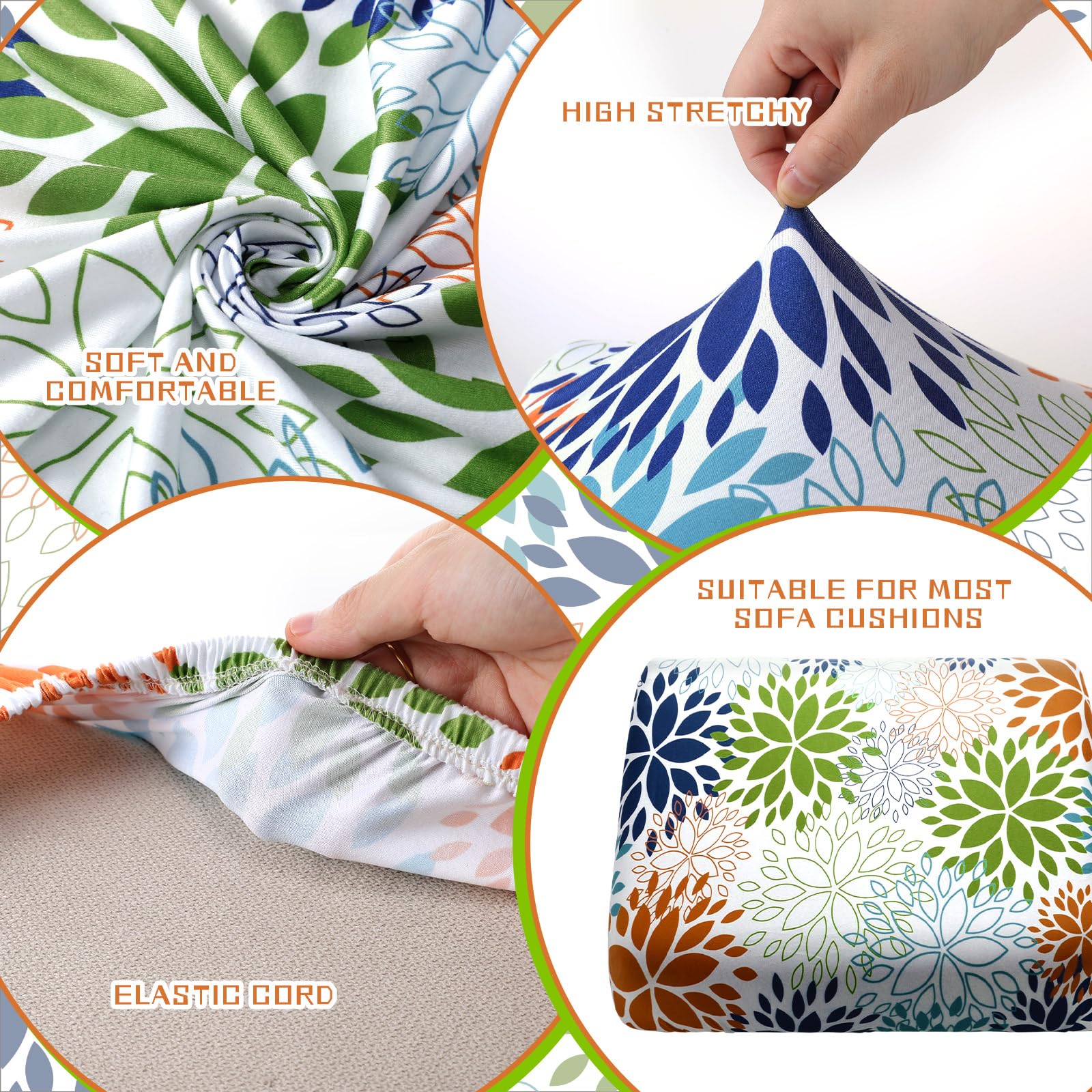 Hosuly indoor couch slipcover offers soft texture while shielding furniture from wear.