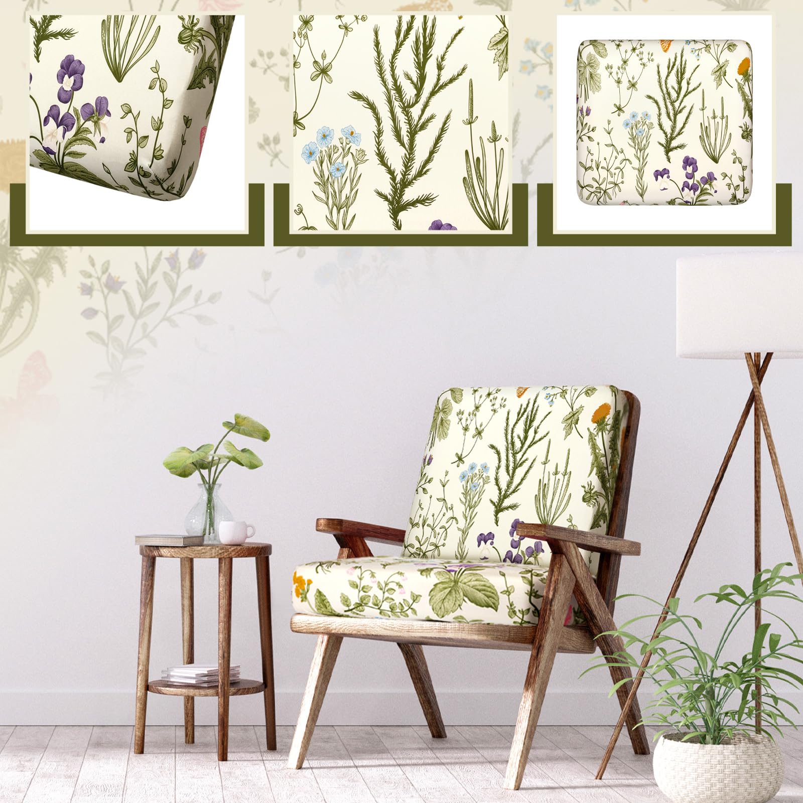 Hosuly Spring Wildflower pillow cover details showcase vibrant florals for seasonal mood