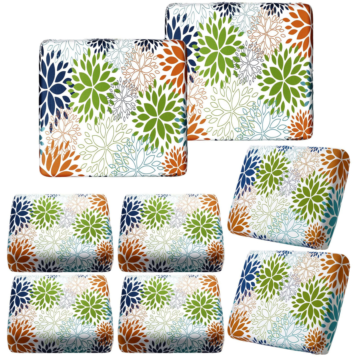 Hosuly summer dahlia cushion cover set enhances outdoor seating with vibrant color.