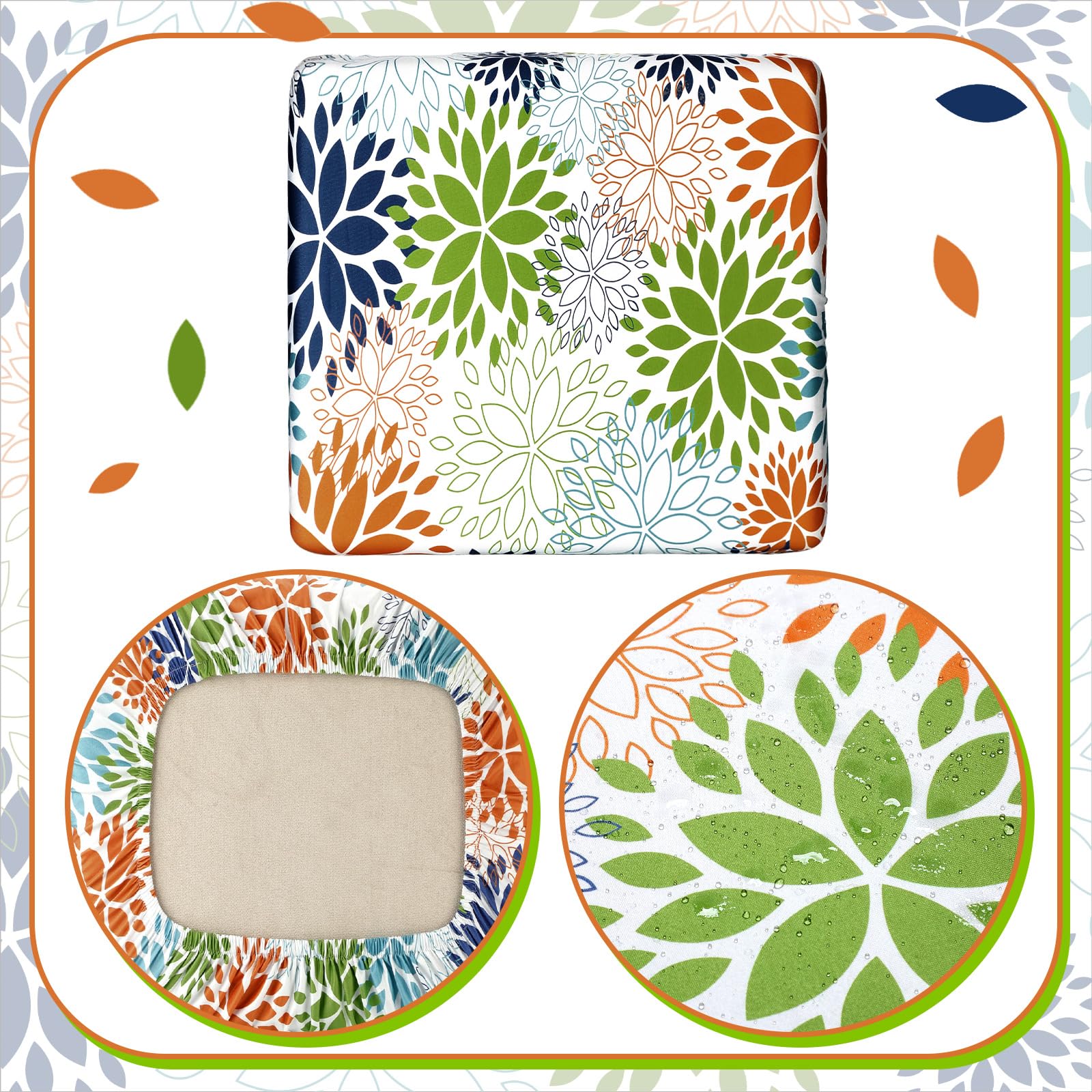 Hosuly summer floral slipcover is easy to refresh older cushions.