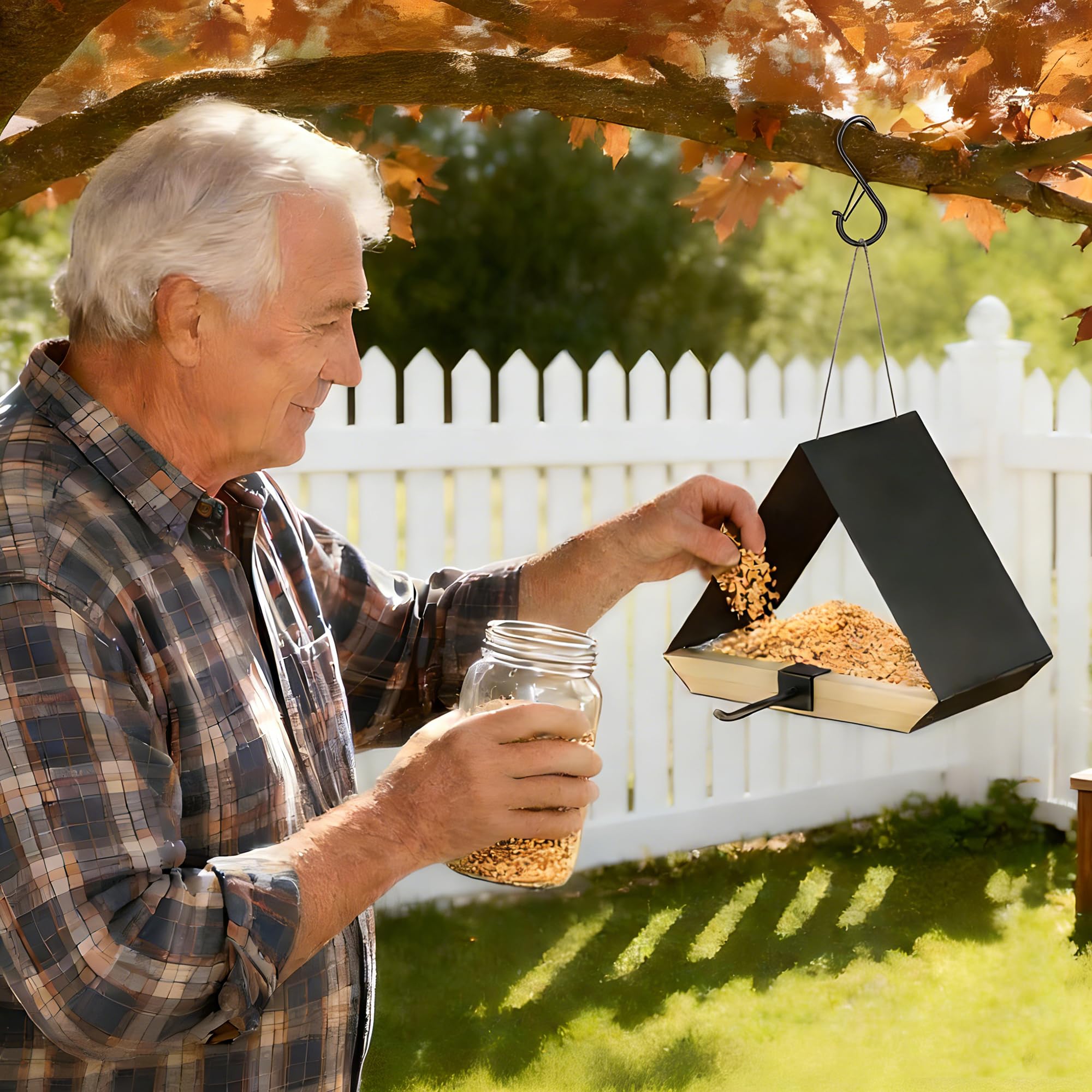 HOSUN backyard feeding setup supports immersive bird watching