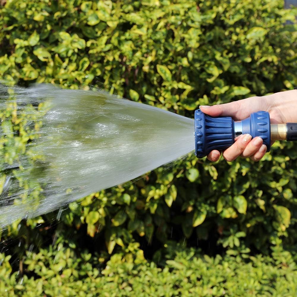 HOSUN blue finish nozzle adds bold style to your garden toolkit.