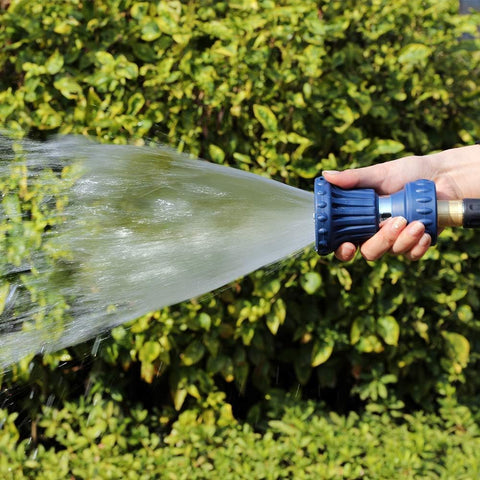 HOSUN blue finish nozzle adds bold style to your garden toolkit.