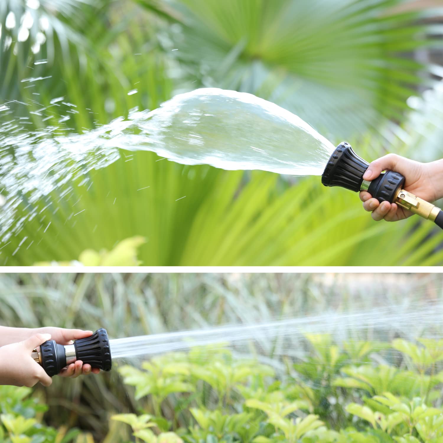HOSUN black finish nozzle fits hoses with durability